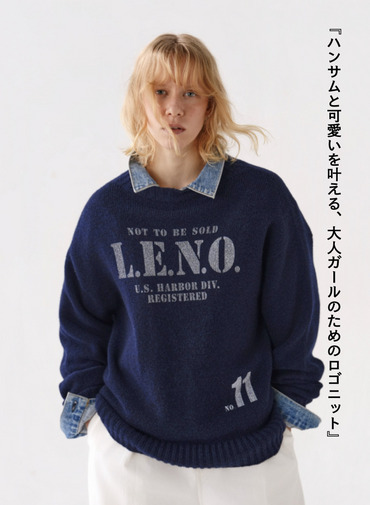 【CAPSULE COLLECTION】プリントニット 詳細画像 Navy 1