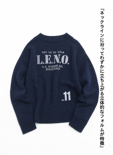 【CAPSULE COLLECTION】プリントニット 詳細画像 Navy 6