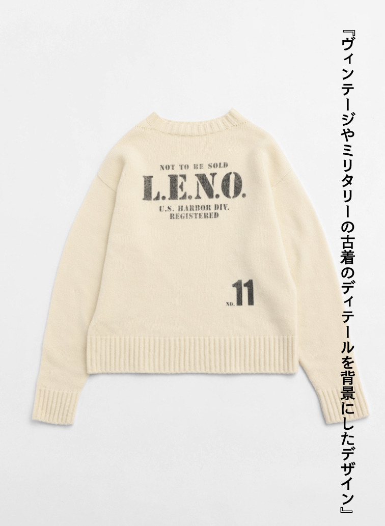 【CAPSULE COLLECTION】プリントニット 詳細画像 Off White 5