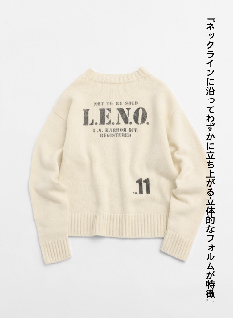 【CAPSULE COLLECTION】プリントニット 詳細画像 Off White 6