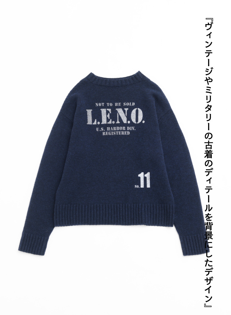 【CAPSULE COLLECTION】プリントニット 詳細画像 Navy 5