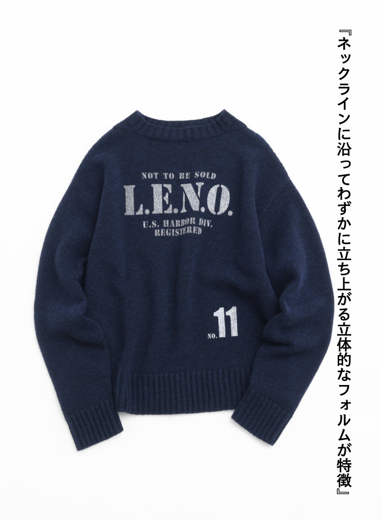 【CAPSULE COLLECTION】プリントニット 詳細画像 Navy 6
