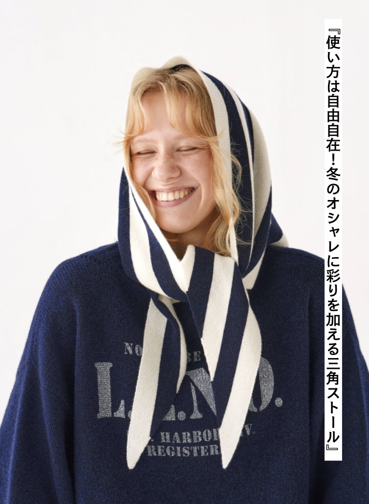 【CAPSULE COLLECTION】トライアングルストール / EXTRA FINE LAMB STOLE 詳細画像 Multi 1