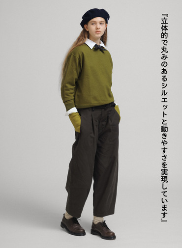 【CAPSULE COLLECTION】バレルレッグパンツ 詳細画像 Olive 8