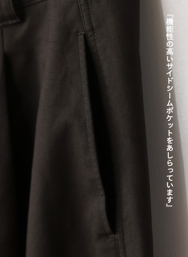 【CAPSULE COLLECTION】バレルレッグパンツ 詳細画像 Olive 4