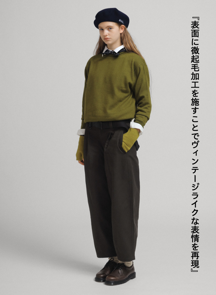 【CAPSULE COLLECTION】バレルレッグパンツ 詳細画像 Olive 7