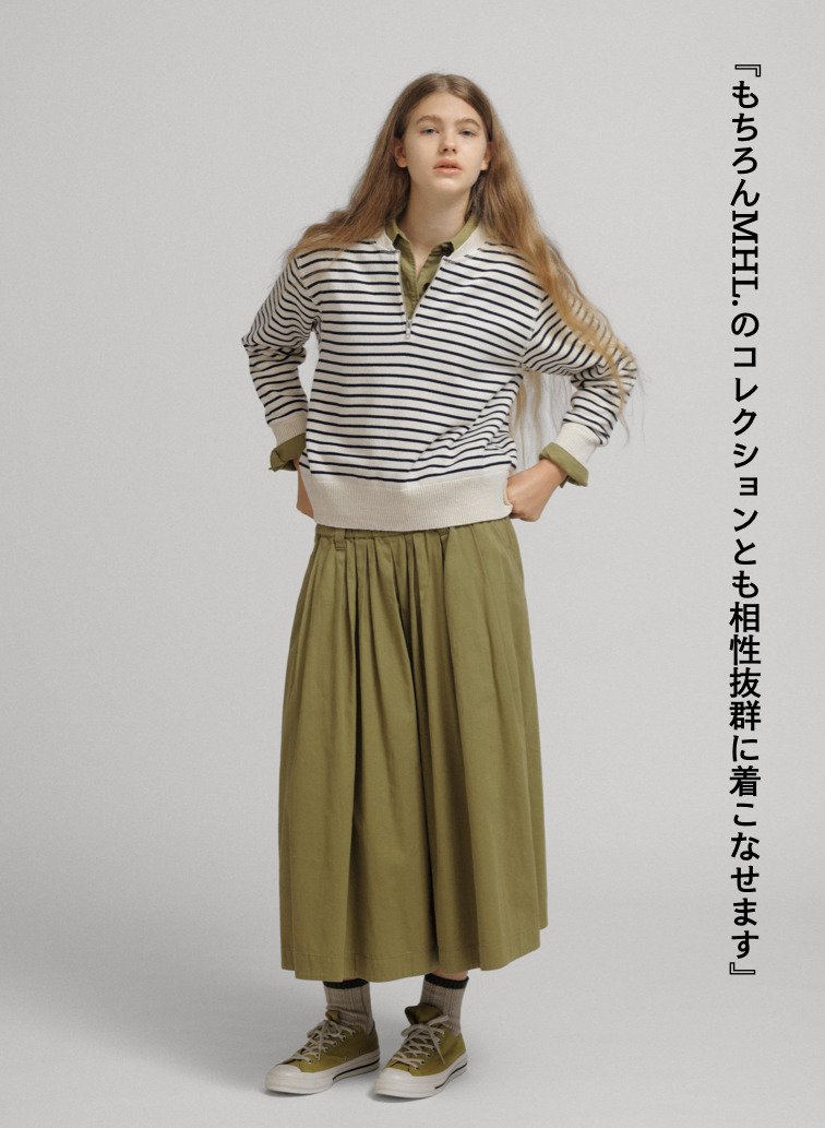 【CAPSULE COLLECTION】ボーダーニット 詳細画像 Ecru 8