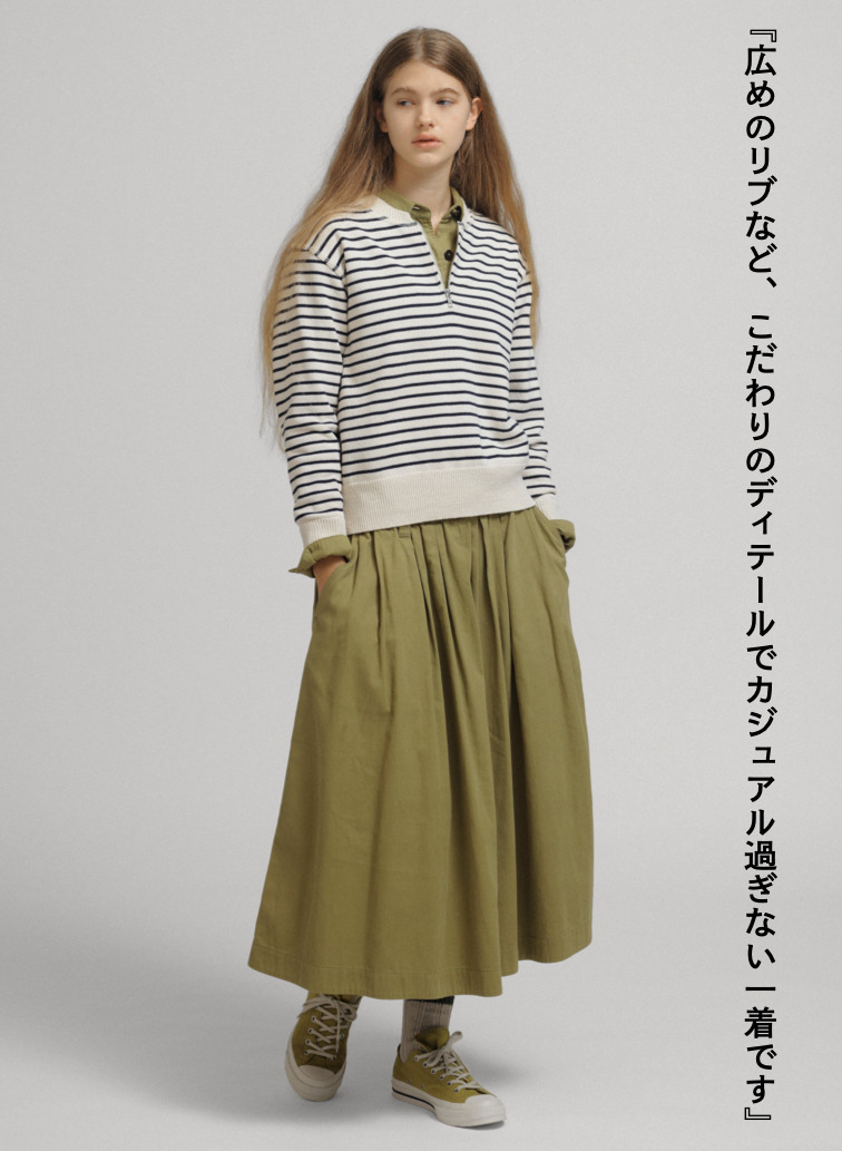 【CAPSULE COLLECTION】ボーダーニット 詳細画像 Ecru 9