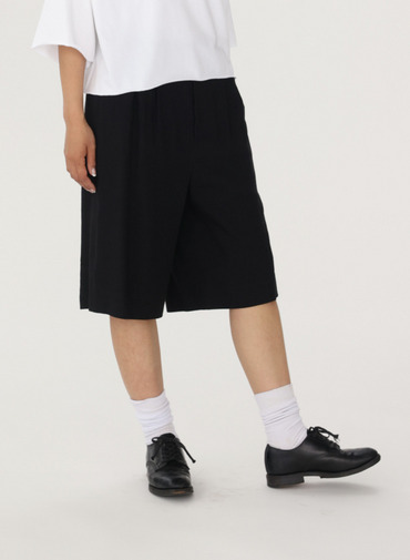 SACRA リネンウールハーフパンツ 詳細画像 Black 10