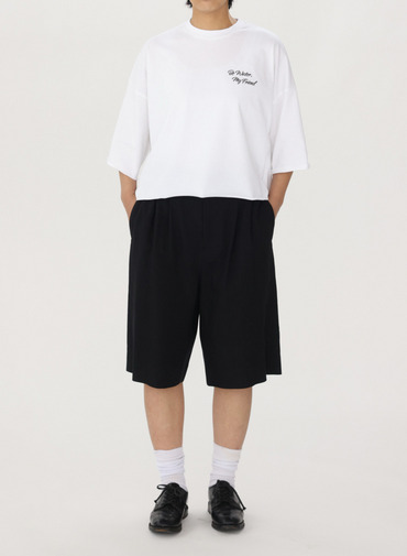 SACRA リネンウールハーフパンツ 詳細画像 Black 11