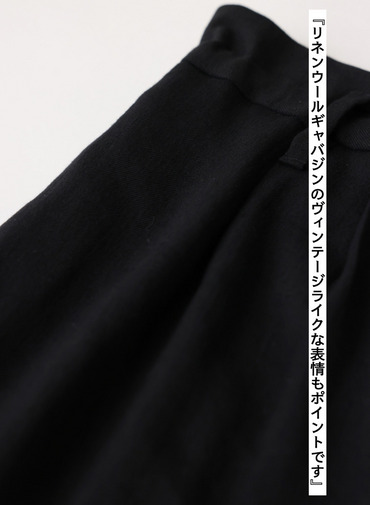 SACRA リネンウールハーフパンツ 詳細画像 Black 2