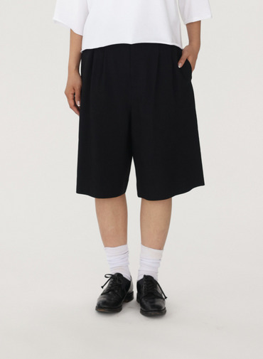 SACRA リネンウールハーフパンツ 詳細画像 Black 9