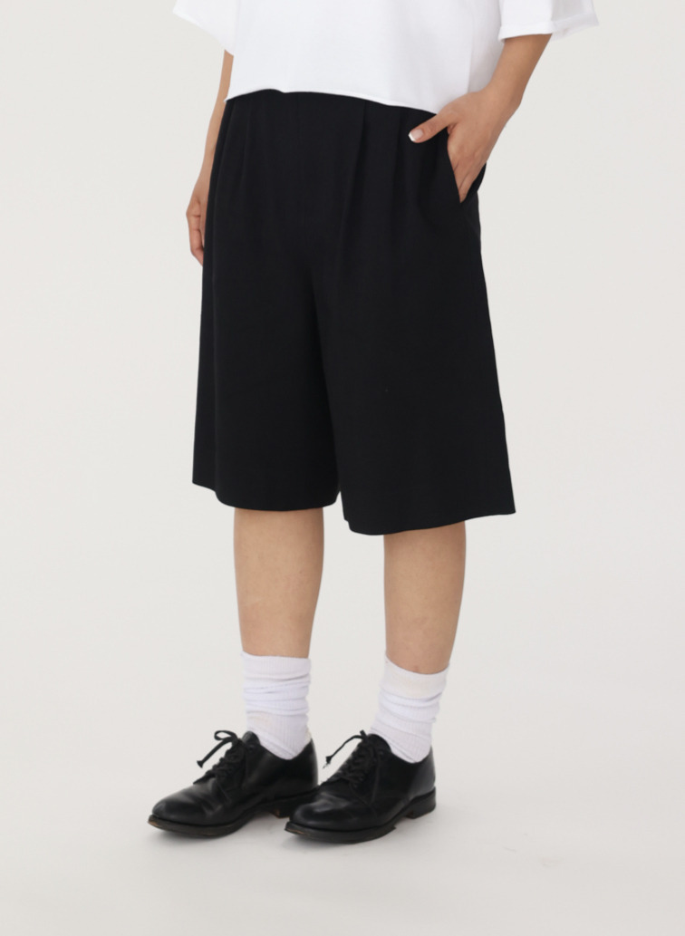 SACRA リネンウールハーフパンツ 詳細画像 Black 8