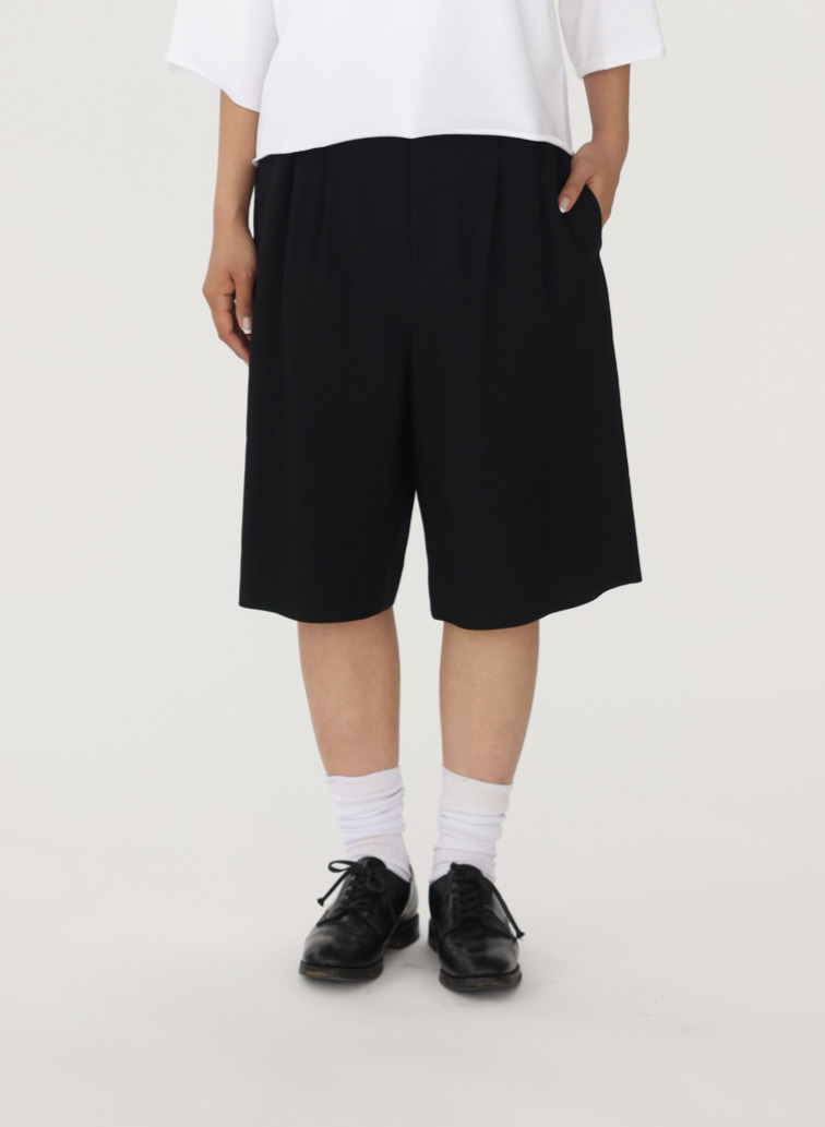 SACRA リネンウールハーフパンツ 詳細画像 Black 9